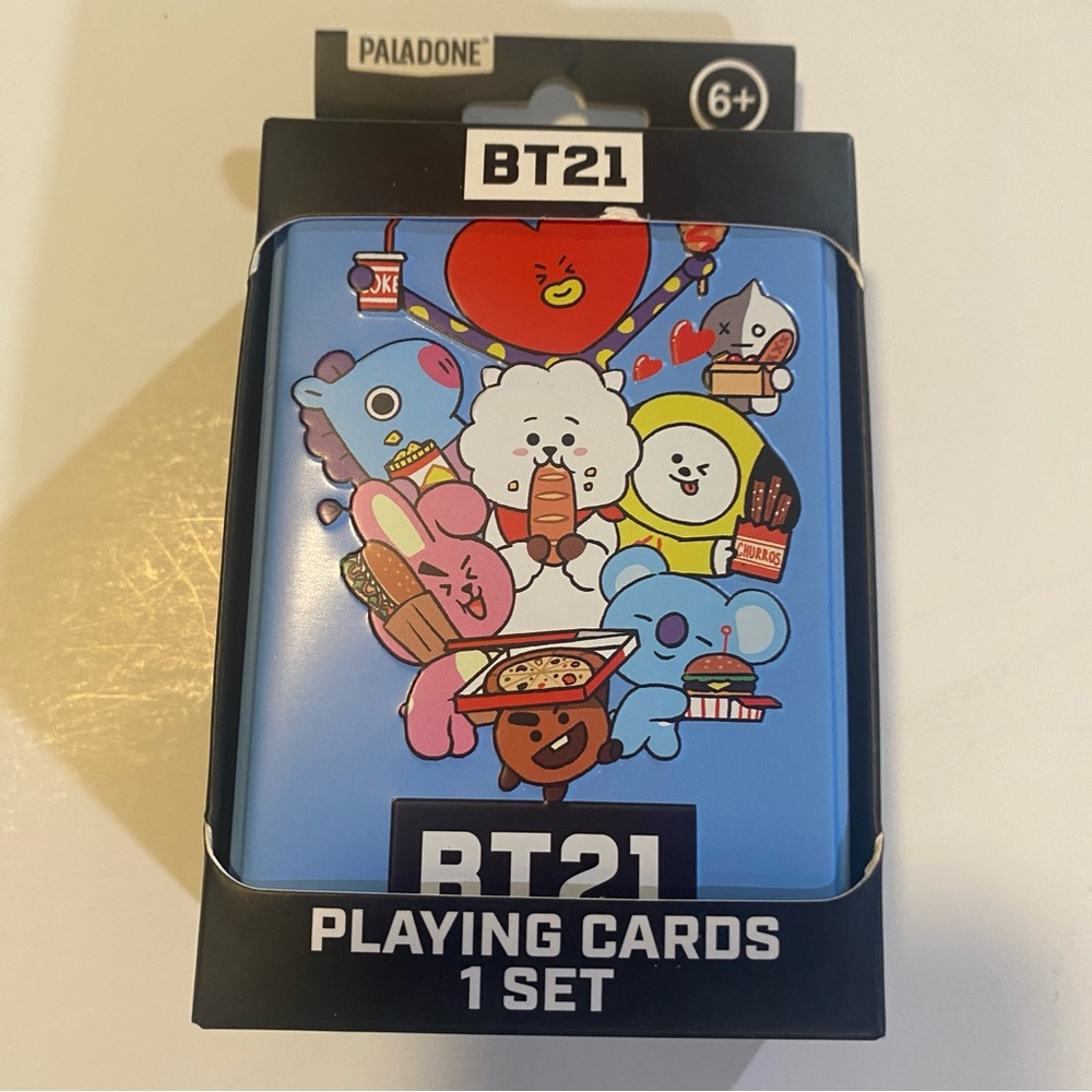 Paladone BT21 playing cards in embossed tin sealed NIP